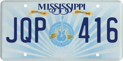 MS license plate JQP416