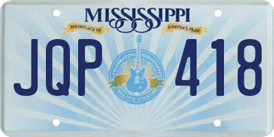 MS license plate JQP418
