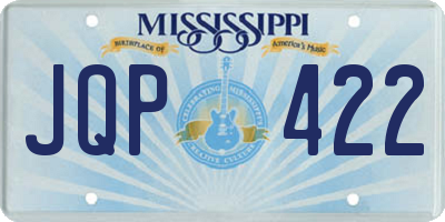 MS license plate JQP422