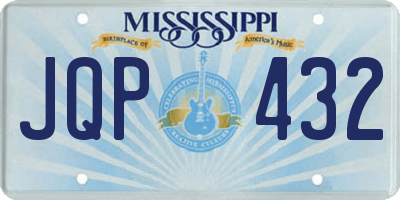 MS license plate JQP432