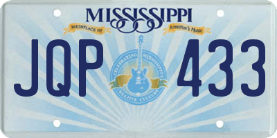 MS license plate JQP433