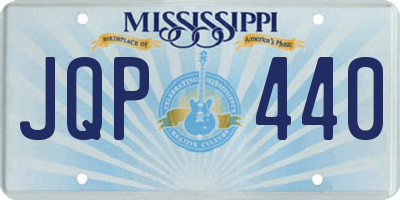 MS license plate JQP440