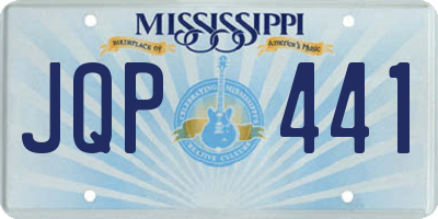 MS license plate JQP441