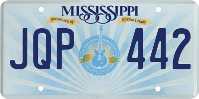 MS license plate JQP442