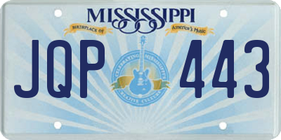 MS license plate JQP443