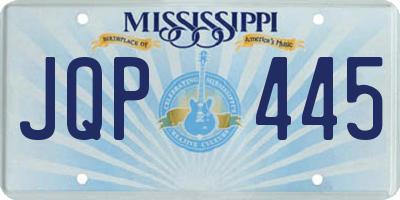MS license plate JQP445