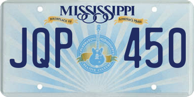 MS license plate JQP450