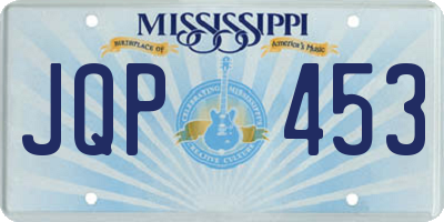 MS license plate JQP453
