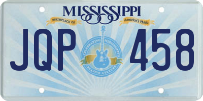 MS license plate JQP458