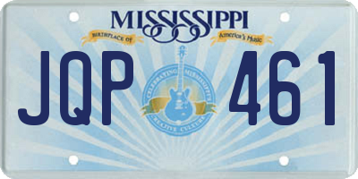MS license plate JQP461