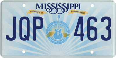 MS license plate JQP463