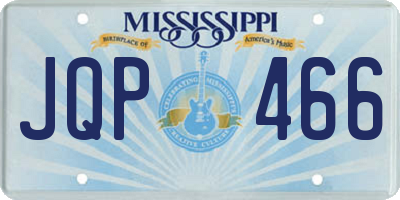 MS license plate JQP466