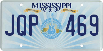 MS license plate JQP469