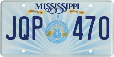 MS license plate JQP470