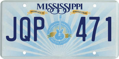 MS license plate JQP471