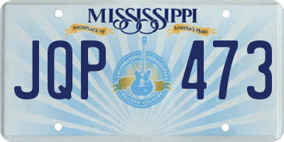 MS license plate JQP473
