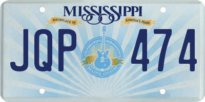 MS license plate JQP474
