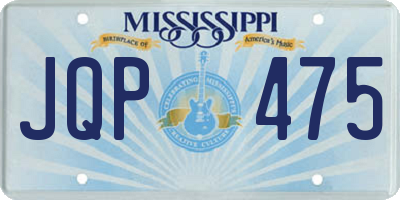 MS license plate JQP475