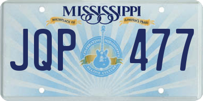 MS license plate JQP477