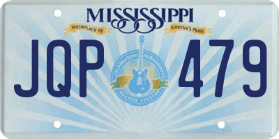 MS license plate JQP479