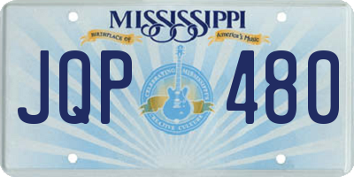 MS license plate JQP480