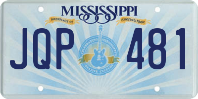 MS license plate JQP481