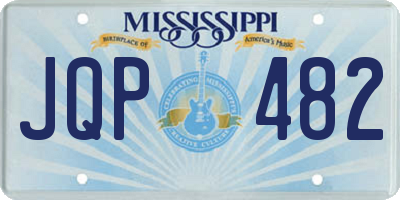 MS license plate JQP482
