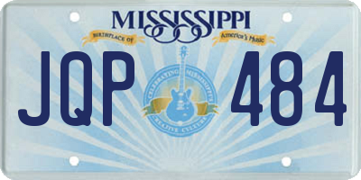 MS license plate JQP484
