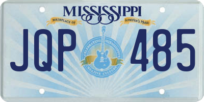 MS license plate JQP485