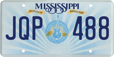 MS license plate JQP488