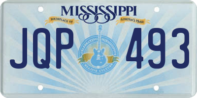MS license plate JQP493