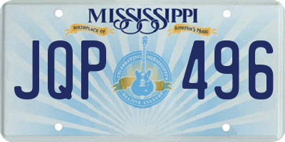 MS license plate JQP496