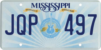 MS license plate JQP497