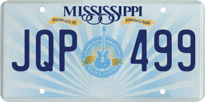 MS license plate JQP499