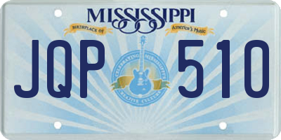 MS license plate JQP510
