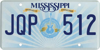MS license plate JQP512