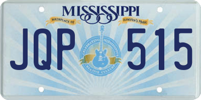 MS license plate JQP515