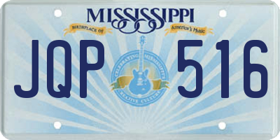 MS license plate JQP516
