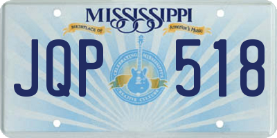 MS license plate JQP518