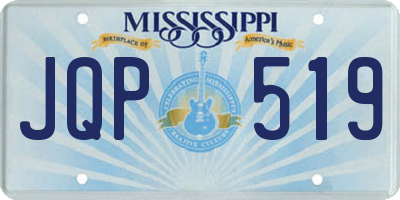MS license plate JQP519