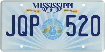 MS license plate JQP520