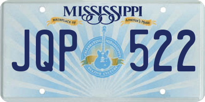 MS license plate JQP522
