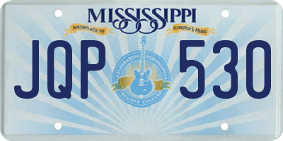 MS license plate JQP530