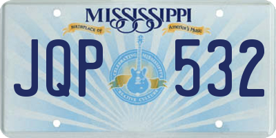 MS license plate JQP532