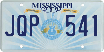 MS license plate JQP541