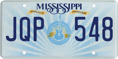 MS license plate JQP548