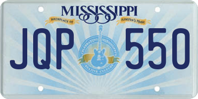 MS license plate JQP550
