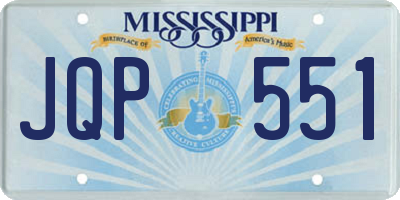 MS license plate JQP551