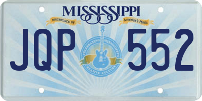 MS license plate JQP552