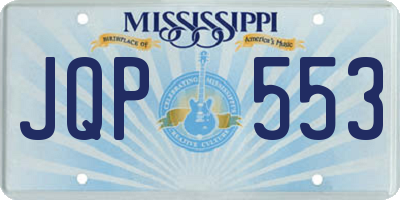MS license plate JQP553